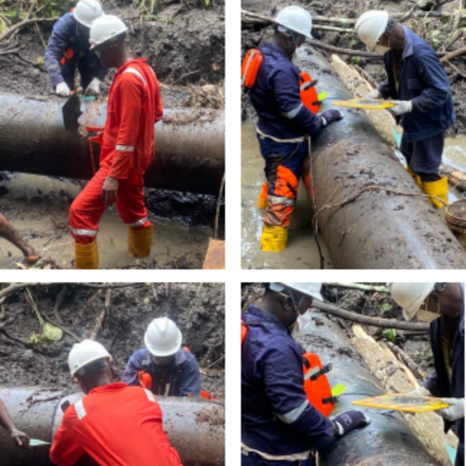 24” GAS LINE LEAK REPAIRS ACTIVITIES IN NDPHC FACILITIES