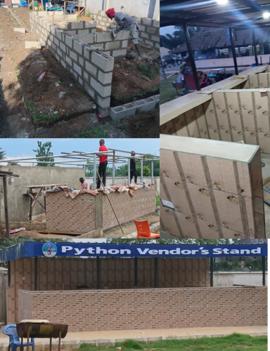 CONSTRUCTION OF PYTHON VENDOR STAND
